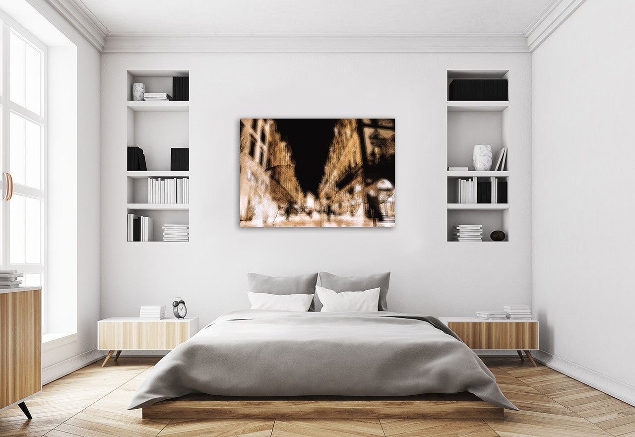 Blurred Street II Wall Art Print on the wall