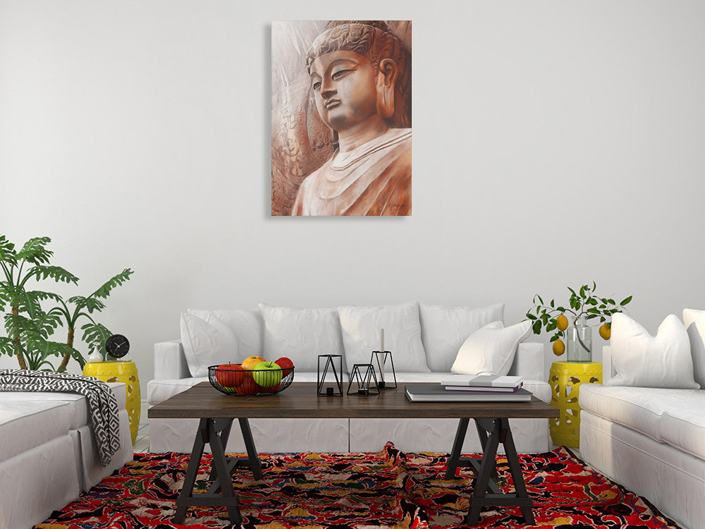 Buddha III Wall Art Print on the wall