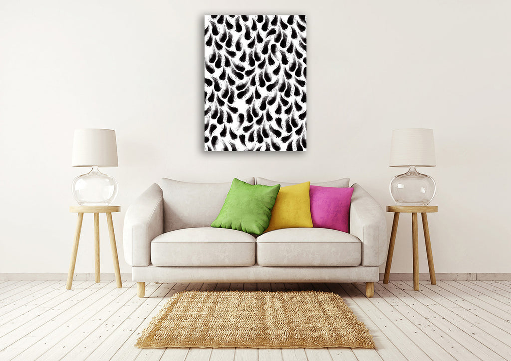 Charcoal Prints A Wall Art Print on the wall