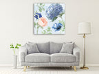 Coastline Botanical III Blue Wall Art Print on the wall