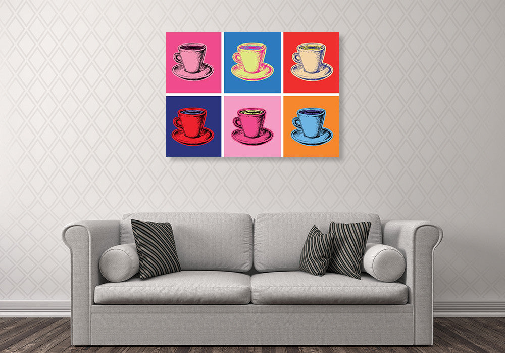 Coffee Mug Wall Art Print on the wall