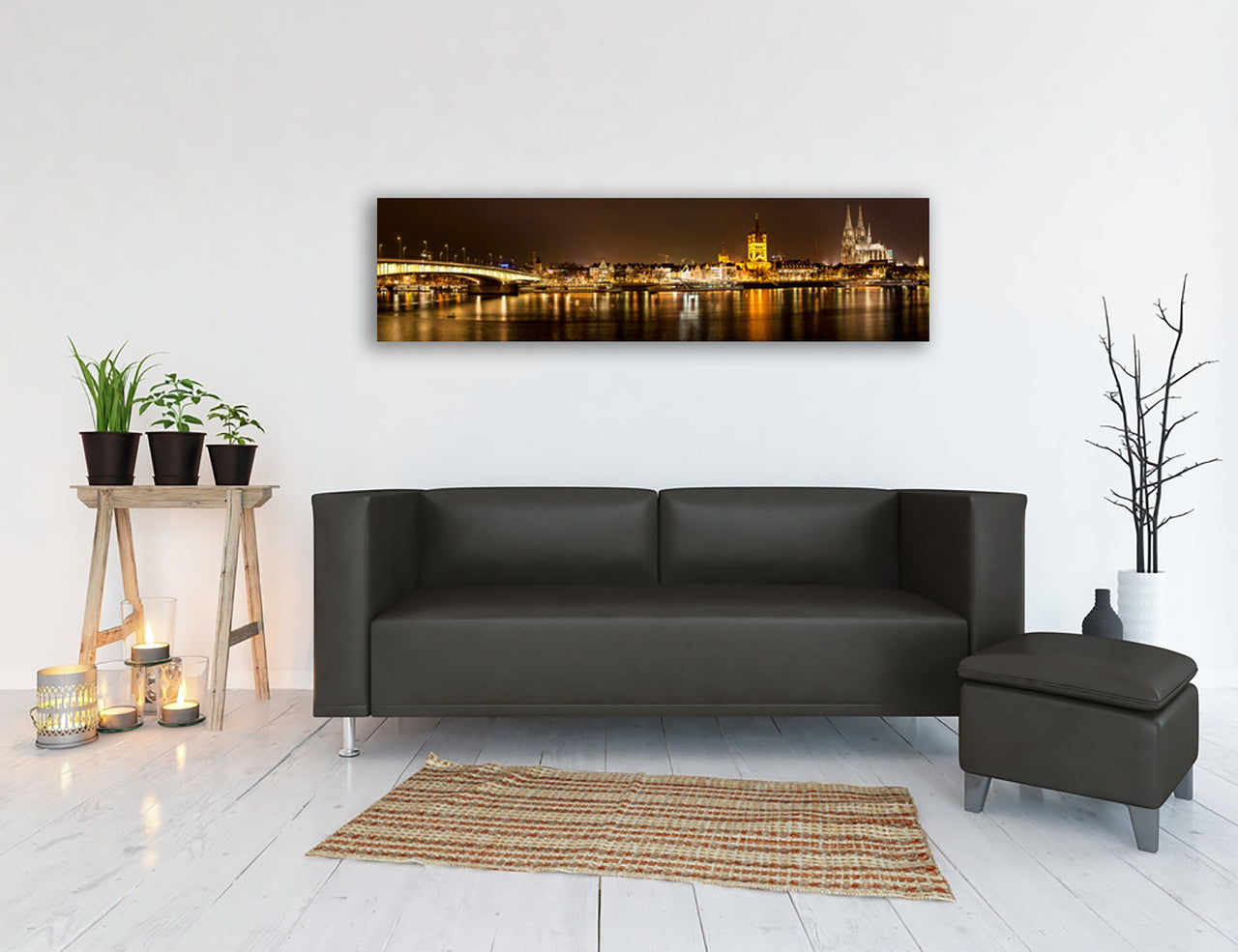 Cologne Skyline Wall Art Print on the wall