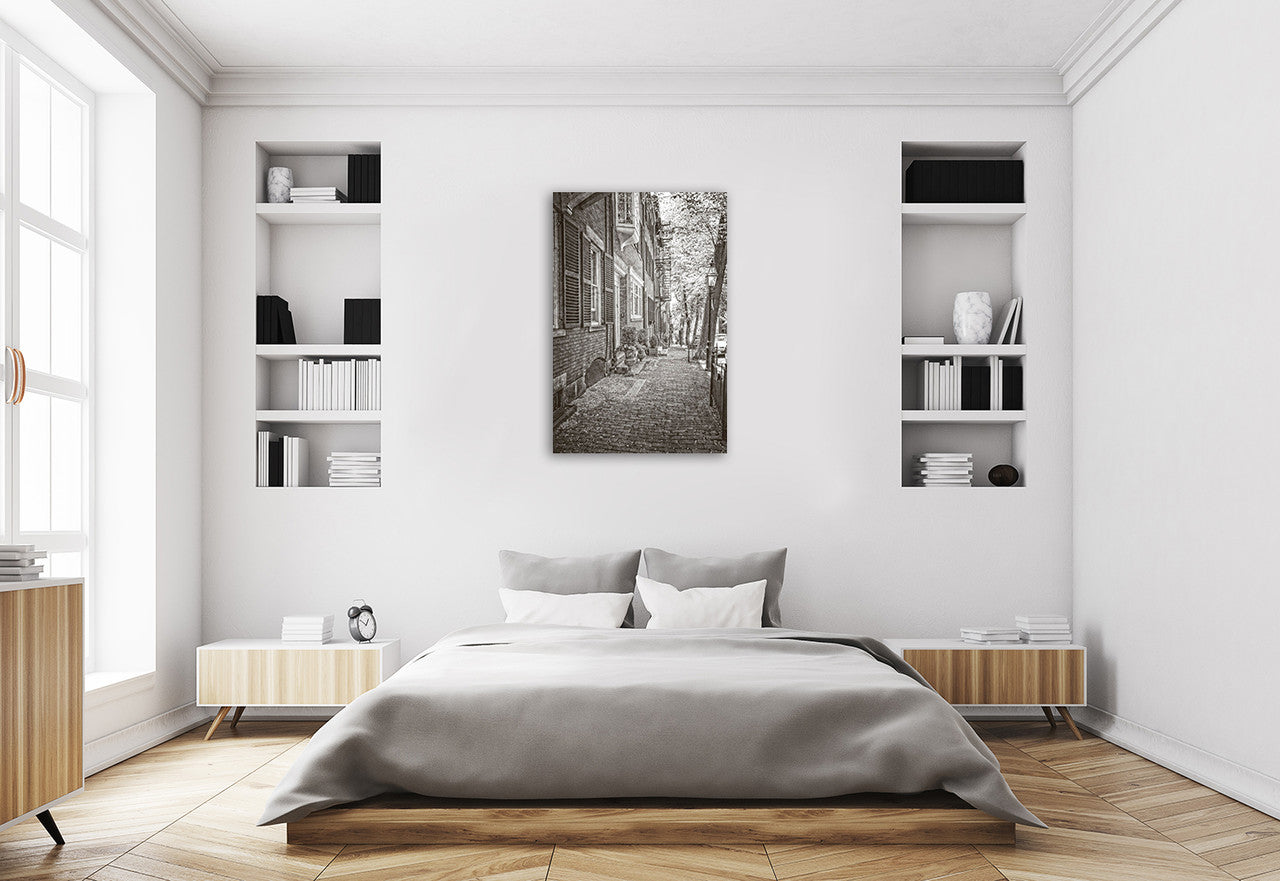 Colonial Street Wall Art Print on the wall