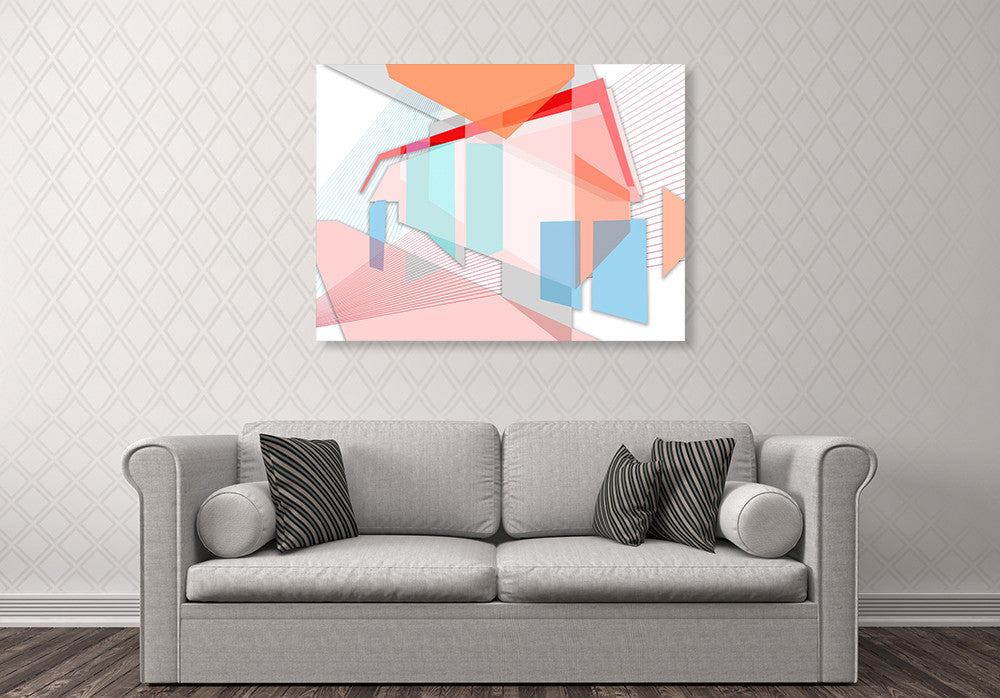 Colour Planes I Wall Art Print on the wall