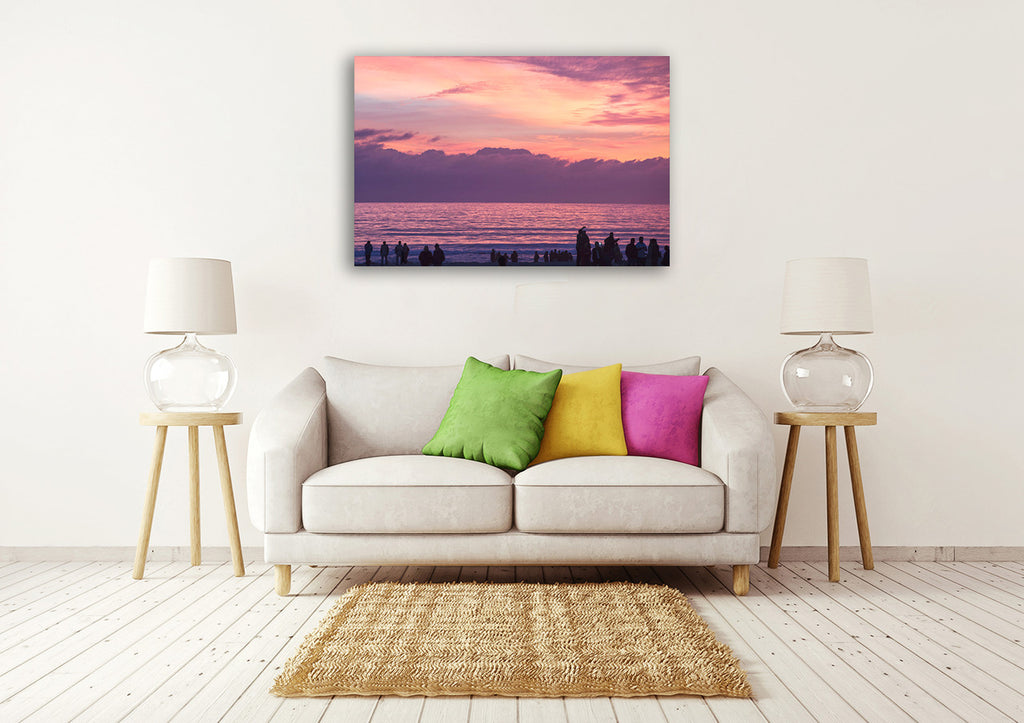 Coronado Sunset Wall Art Print on the wall