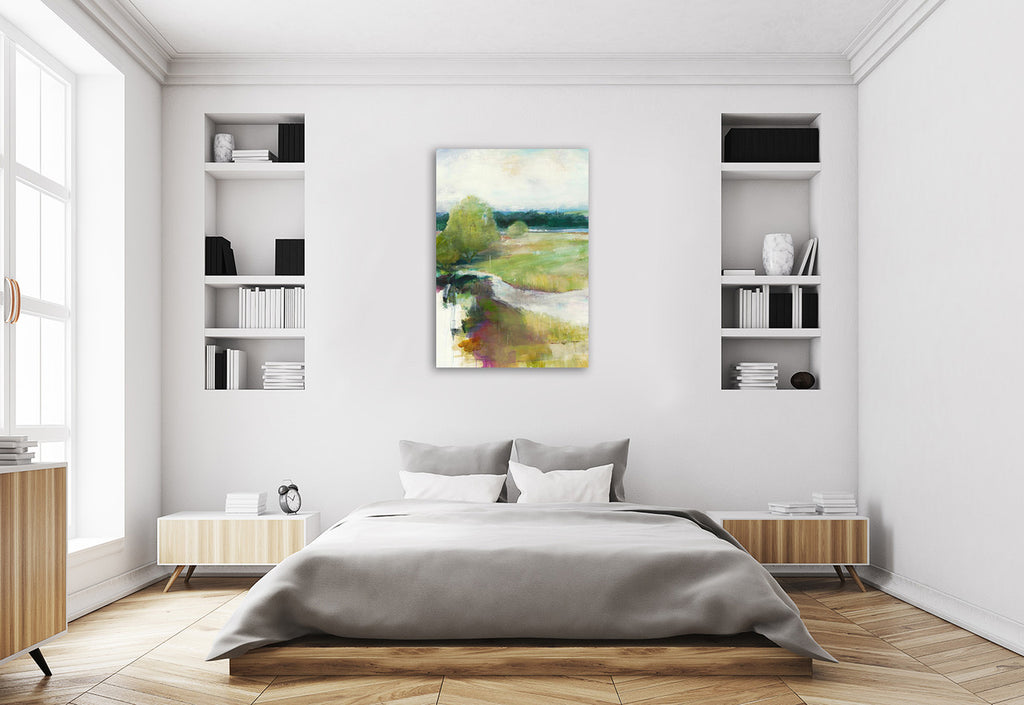 Crossing The Stream Wall Art Print on the wall