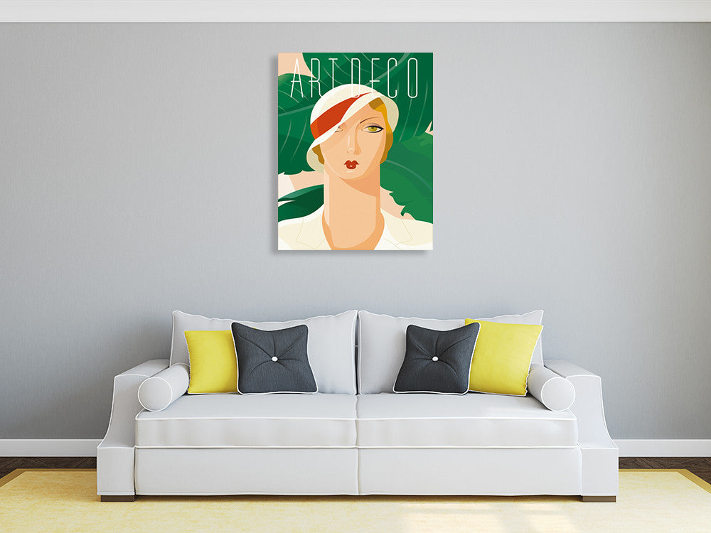 Deco Divas I Wall Art Print on the wall