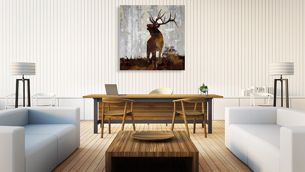 ELK Wall Art Print on the wall