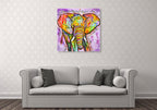 Elephant Wall Art Print on the wall