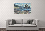 Evening in Cannon Beach Wall Art Print on the wall