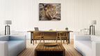Eyes of a Lion Wall Art Print on the wall