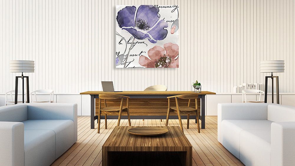 Flowers of France III Wall Art Print on the wall
