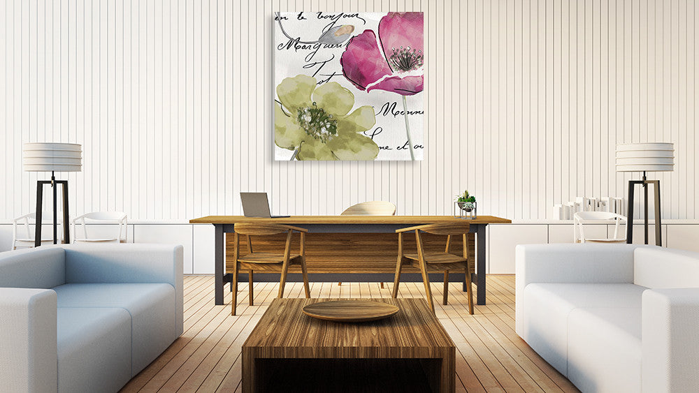 Flowers of France IV Wall Art Print on the wall
