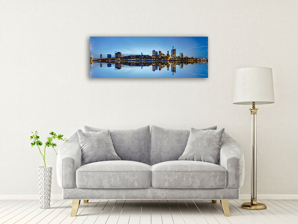 The Frankfurt Panorama Wall Art Print on the wall