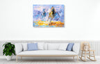 Free Wild Horses Wall Art Print on the wall