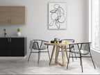 Fruit Contour Oranges Wall Art Print on the wall