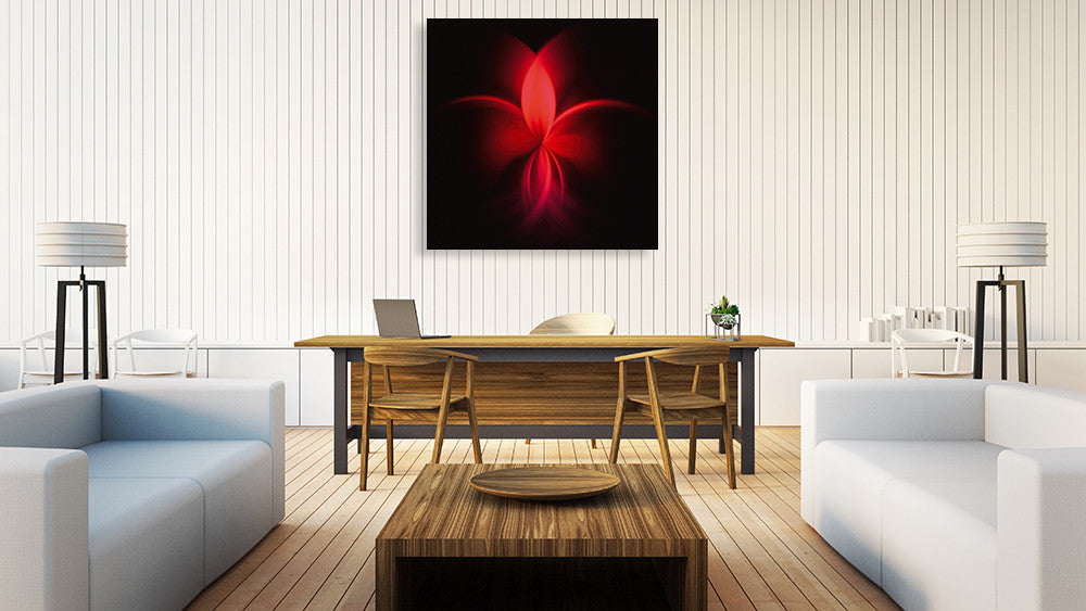 Fuchsie Wall Art Print on the wall