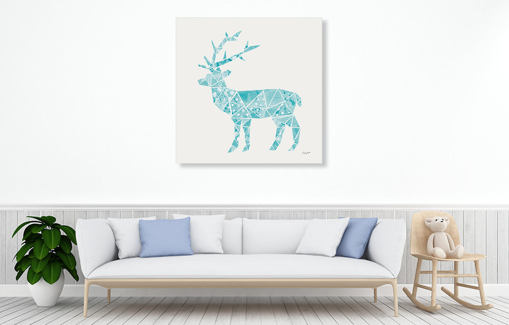 Geometric Animal IV Wall Art Print on the wall