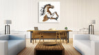 Horse Courage Wall Art Print on the wall