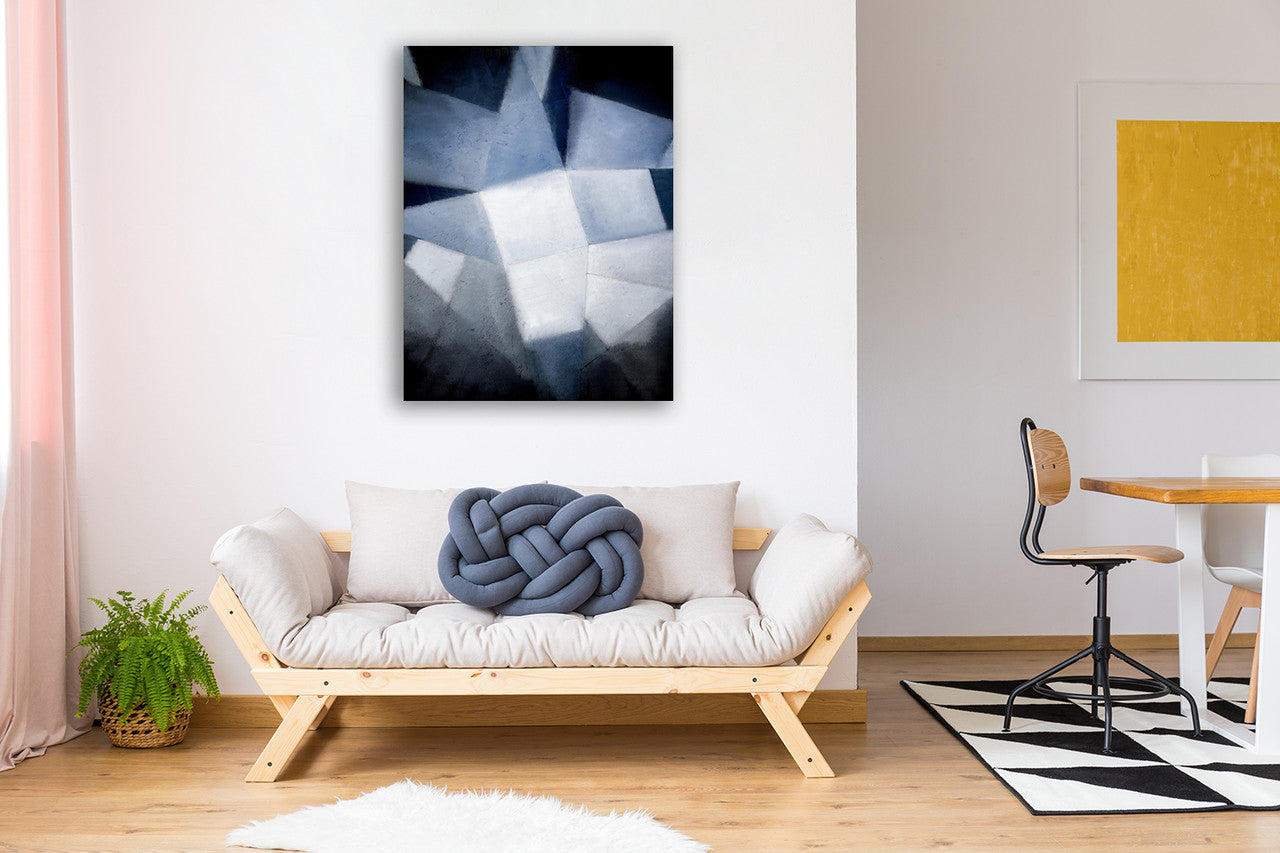 In Blue Times Wall Art Print on the wall