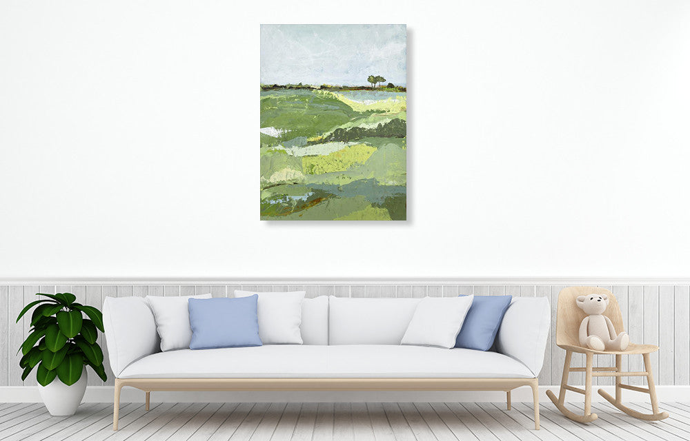 In the Fields I Wall Art Print on the wall