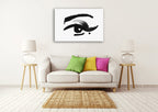 Inked Eye Wall Art Print on the wall