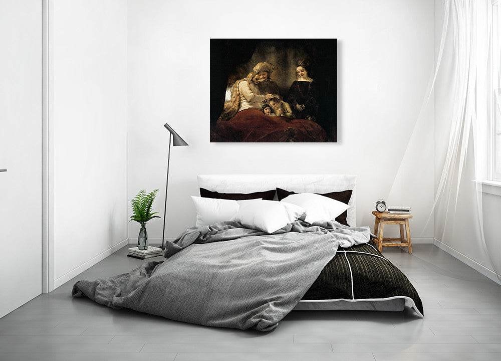  Jacob Blessing The Sons Of Joseph Rembrandt on the wall