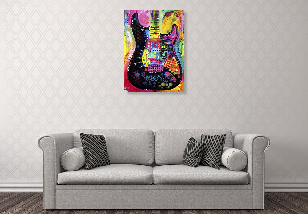 Lenny Strat Wall Art Print on the wall