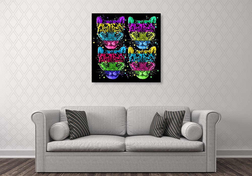 Leopard Wall Art Print on the wall