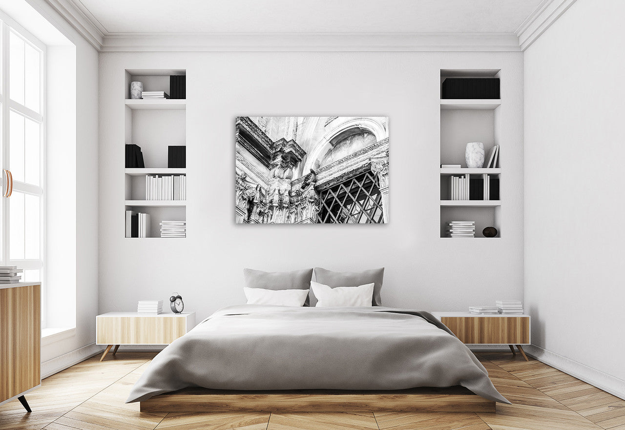 Looking Up Wall Art Print on the wall