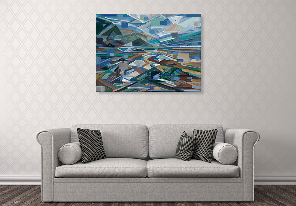 Low Tide Wall Art Print on the wall