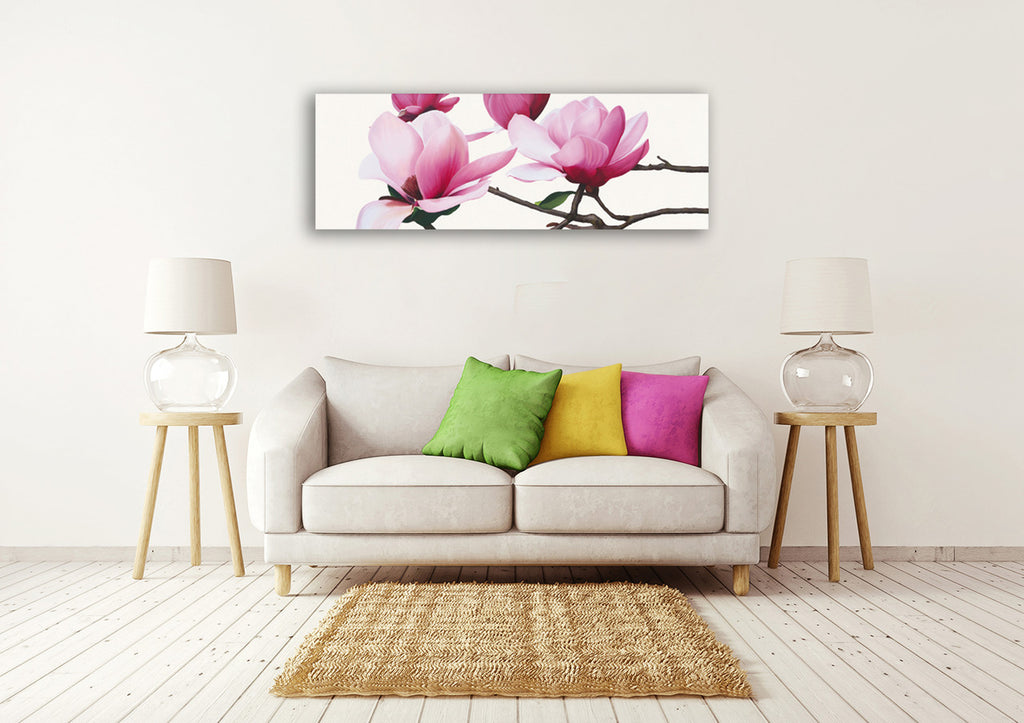  Magnolia Wall Art Print on the wall