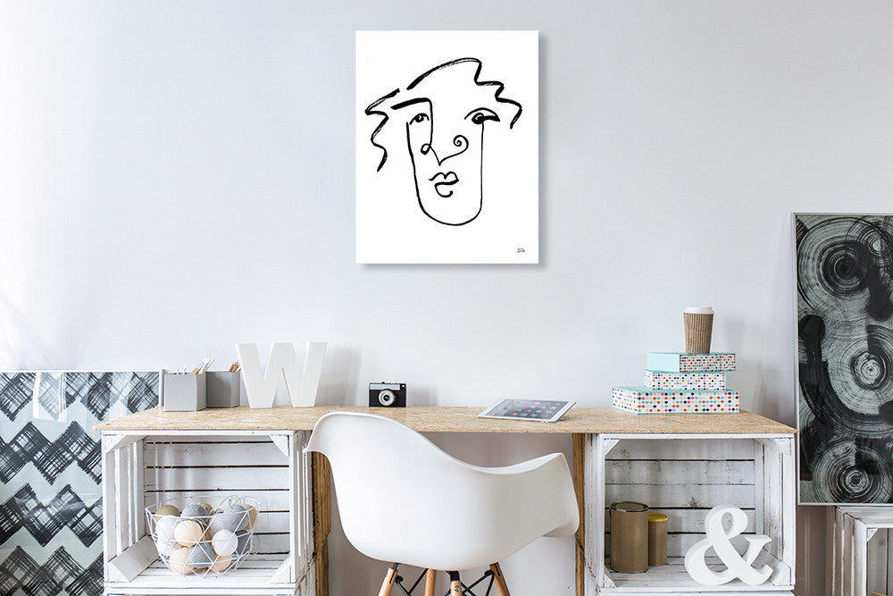 Making Faces VIII Wall Art Print on the wall