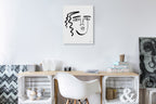 Making Faces V Wall Art Print on the wall
