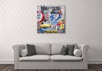 Manhattan Story Wall Art Print on the wall