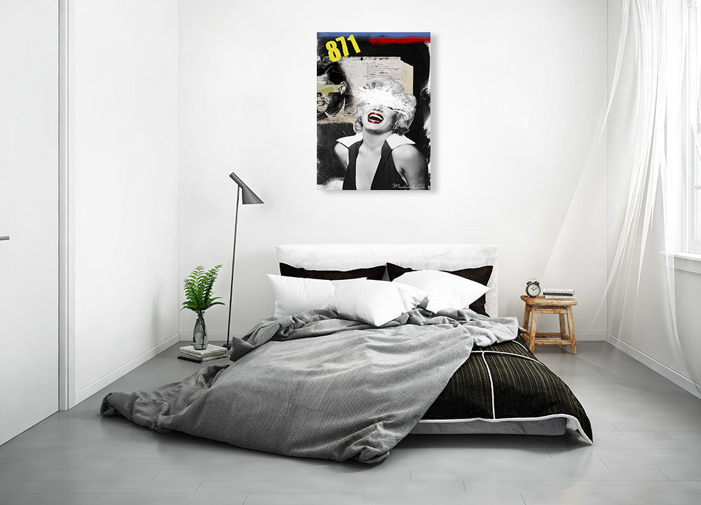 Marilyn Wall Art Print on the wall
