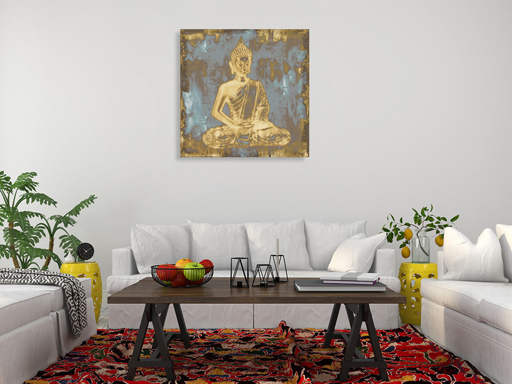 Meditating Buddha Wall Art Print on the wall