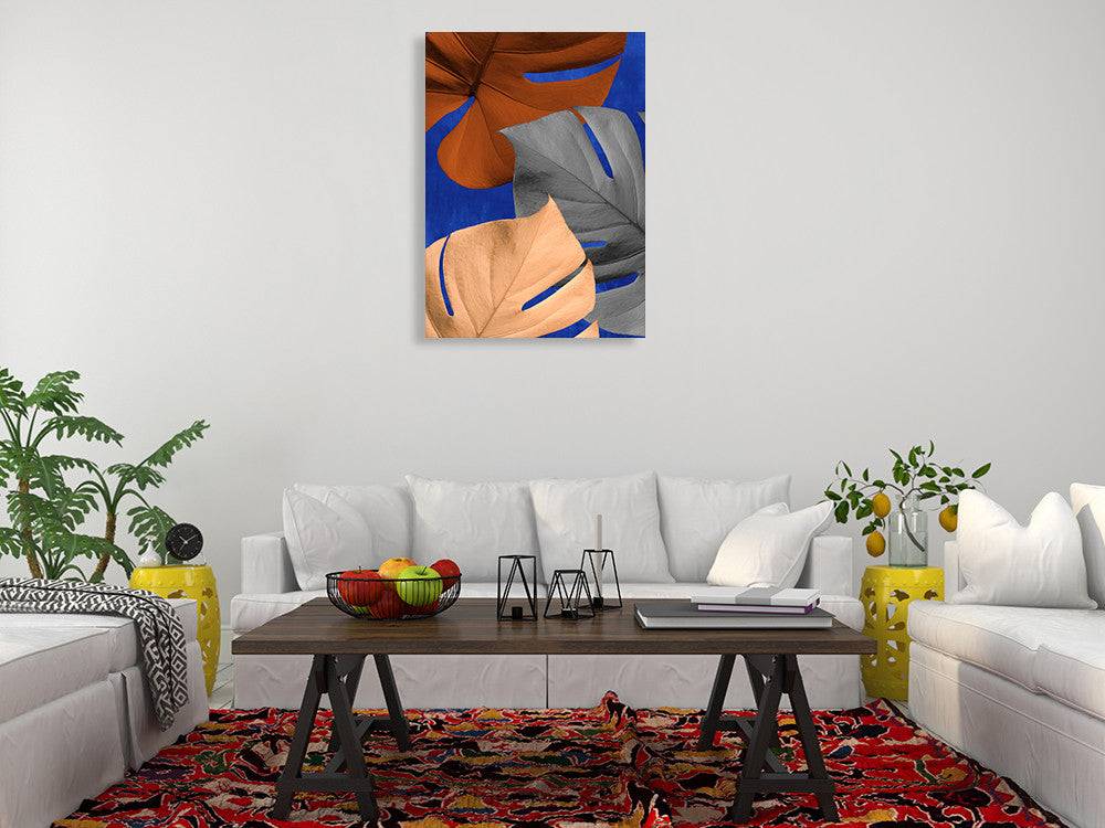Monstera III Wall Art Print on the wall