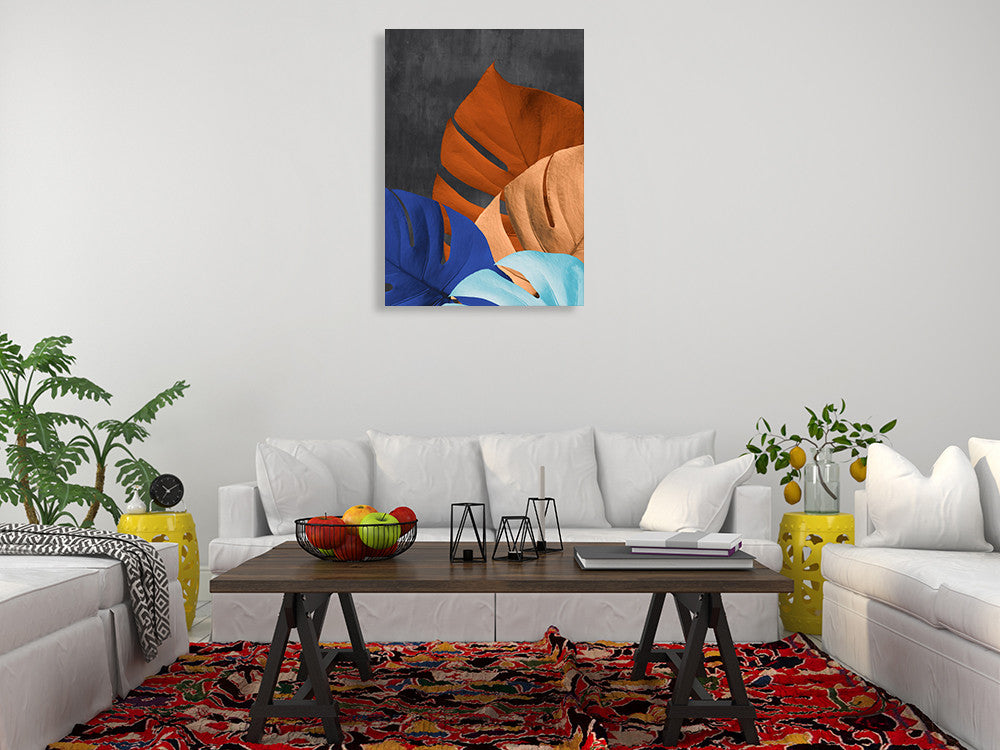 Monstera I Wall Art Print on the wall