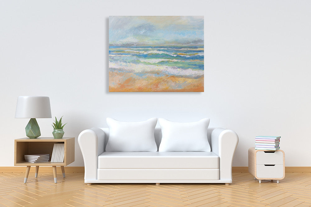 Morning Surf Wall Art Print on the wall