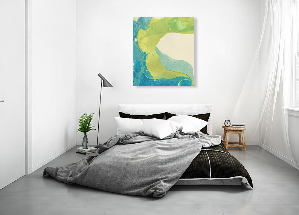 Neon Dream Landscape A Wall Art Print on the wall