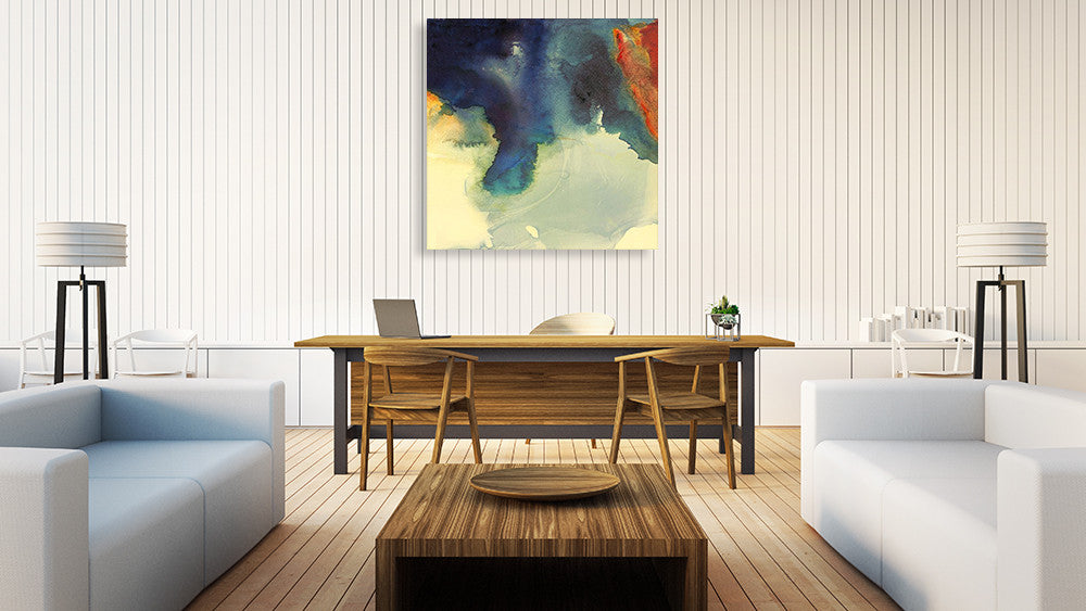 Neon Dreaming H Wall Art Print on the wall