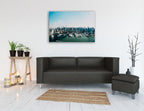 New York Hudson Wall Art Print on the wall