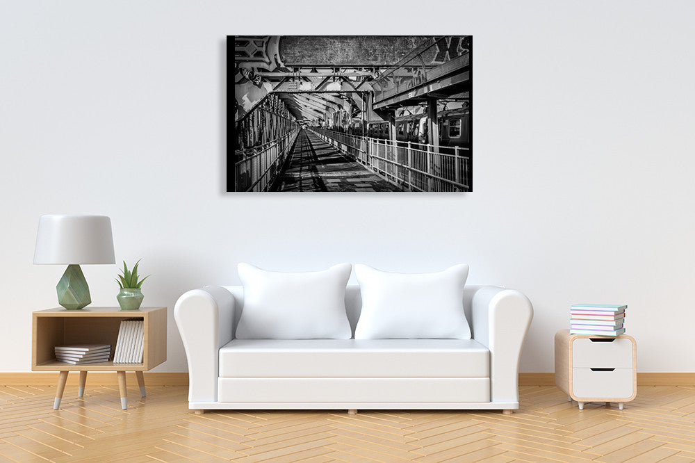 New York Train Wall Art Print on the wall