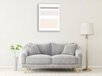 Painted Weaving IV Neutral Wall Art Print on the wall