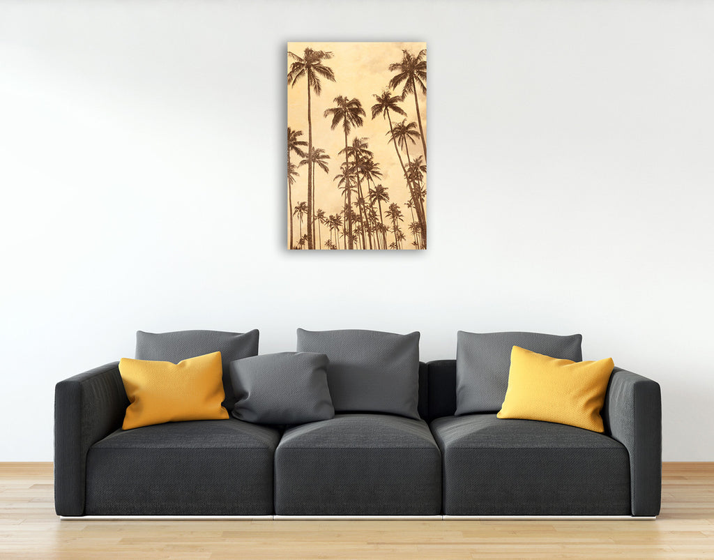 Palm Vista VI Wall Art Print on the wall
