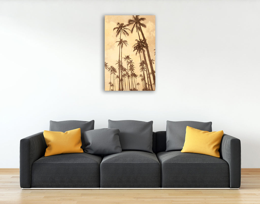 Palm Vista V Wall Art Print on the wall