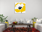Pop Art Floral II Wall Art Print on the wall