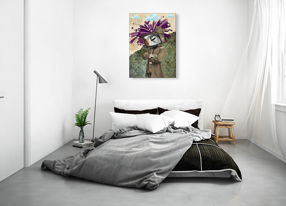 Queen and King Wall Art Print on the wall