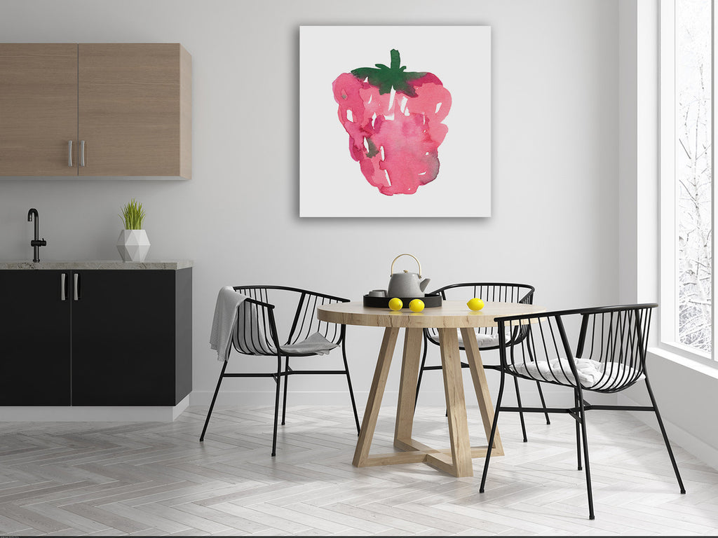 Raspberry Wall Art Print on the wall
